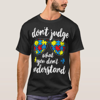 T-shirt Autism Awareness Glasses Autistic Kids Awareness C