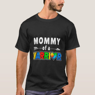 T-shirt Autism Awareness Matching Family Mommy Of A Warrio