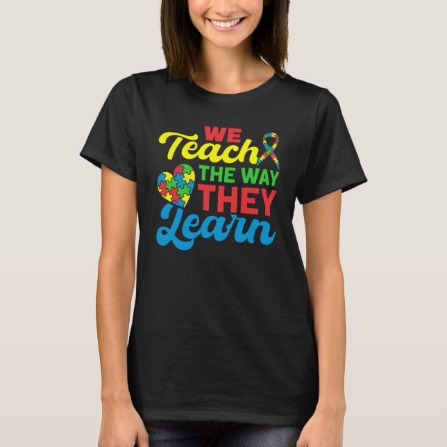 T-shirt Autism Awareness School Teaching Proud Autism Teac (Devant)
