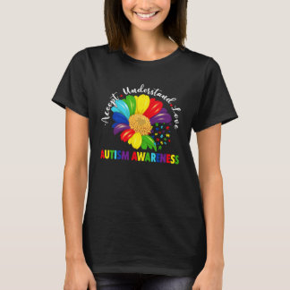 T-shirt Autism Awareness Sunflower Accept Understand Love 
