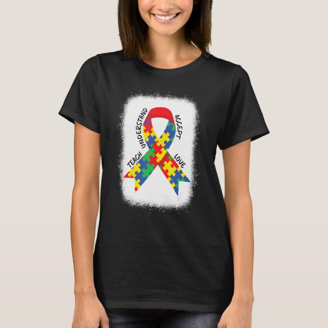 T-shirt Autism Awareness Teacher Teach Accept Understand L (Devant)