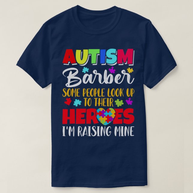 T-shirt Autism Barber certaines personnes regardent leurs  (Design devant)