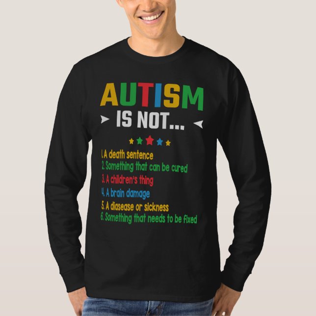 T-shirt Autism Is Not Something that needs to be fixed (Devant)