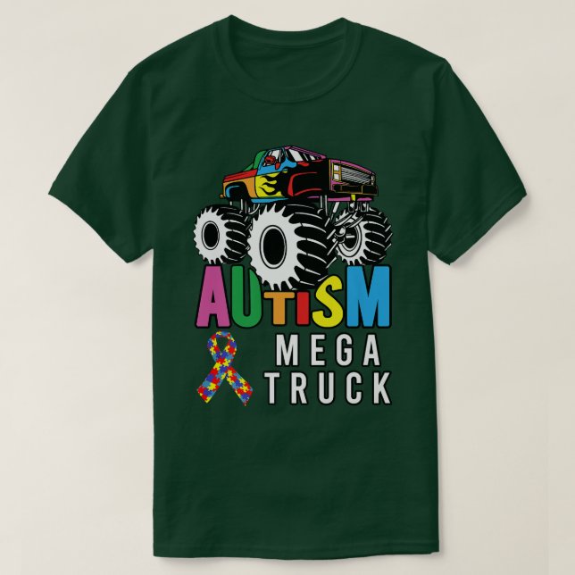 T-shirt Autism Mega Truck (Design devant)