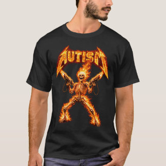 T-shirt Autism Skeleton Funny Oddly Specific Dank Meme