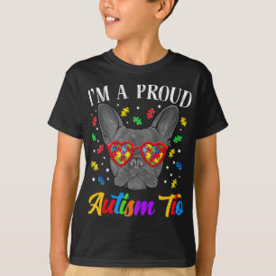T-shirt Autism Tio French Bulldog Puzzle