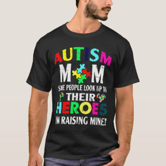 T-shirt Autisme Autisme Maman Mon Fils