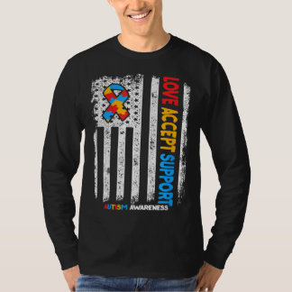 T-shirt Autisme Autiste Amour Accepter Soutien Autisme Con