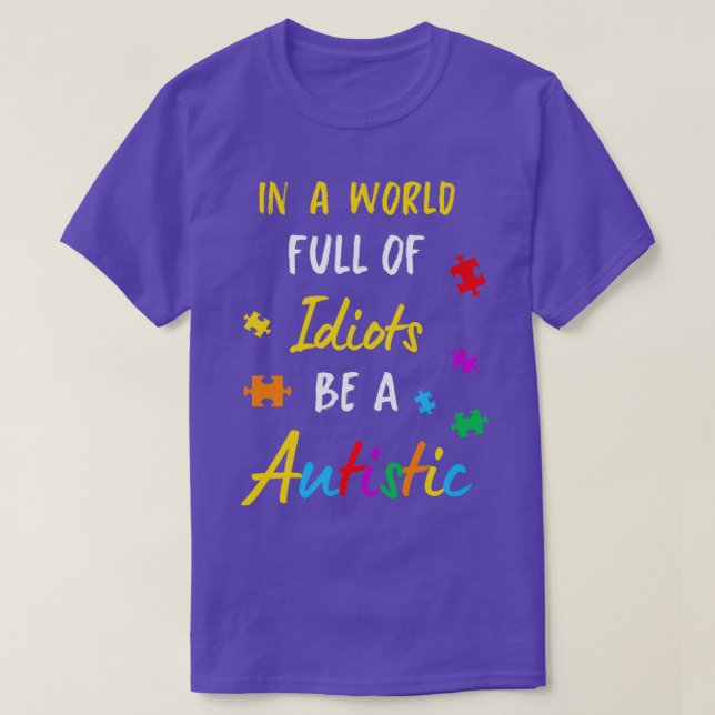 T-shirt Autisme autiste Sensibilisation sur l'autisme Jour (Design devant)