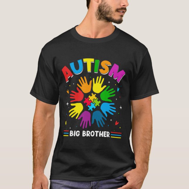 T-shirt Autisme Big Brother Love Sensibilisation sur l'aut (Devant)