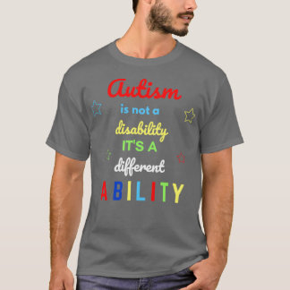 T-shirt Autisme Ce N'Est Pas Un Handicap C'Est Une Capacit