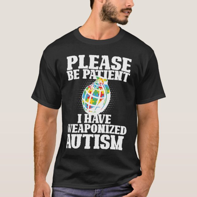T-shirt Autisme de Sensibilisation sur l'autisme armé Supe (Devant)
