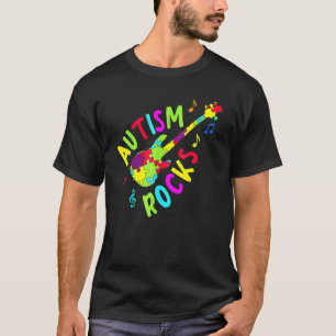 T-shirt Autisme déchire Puzzle de guitare pour la sensibi