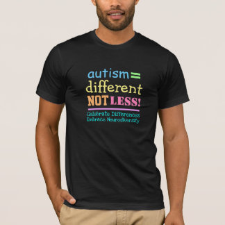 T-shirt Autisme différent pas moins Sensibilisation sur l'
