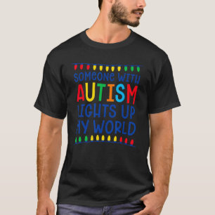 T-shirt Autisme éclaire le monde fière maman autiste papa