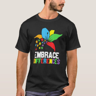 T-shirt Autisme Embrasser les Différences Neurodiversité A