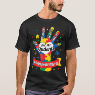 T-shirt Autisme-Enseignant Sensibilisation à l'autisme  Pu