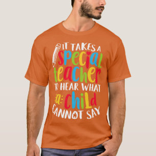 T-shirt Autisme enseignant spécial pour hommes femmes garç