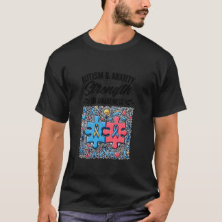 T-shirt Autisme et anxiété Sensibilisation sur l'autisme M
