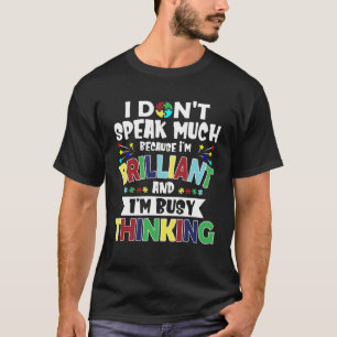 T-shirt Autisme femmes hommes enfants Brillants et occupé