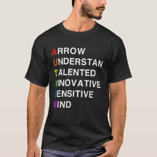 T-shirt Autisme Flèche Comprendre Talentueux Innovant Sen