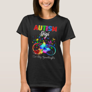 T-shirt Autisme Gigi J'Aime Ma Petite-Fille Soutien Autist