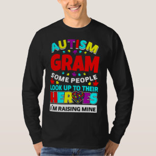 T-shirt Autisme Gram Les Gens Cherchent Leurs Héros Rising