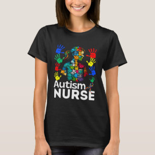 T-shirt Autisme Infirmière Naviguer Autisme Démasquer Auti