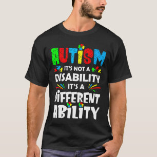 T-shirt Autisme-L'autisme n'est pas un handicap, c'est dif