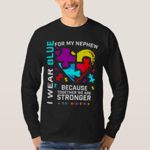 T-shirt Autisme Nephew Hommes Tante Oncle Sensibilisation