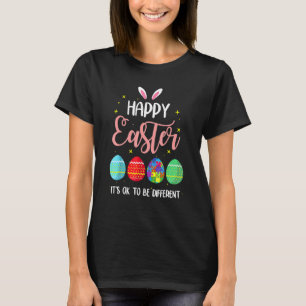 T-shirt Autisme OEuf lapin de Pâques Puzzle Autisme Soutie