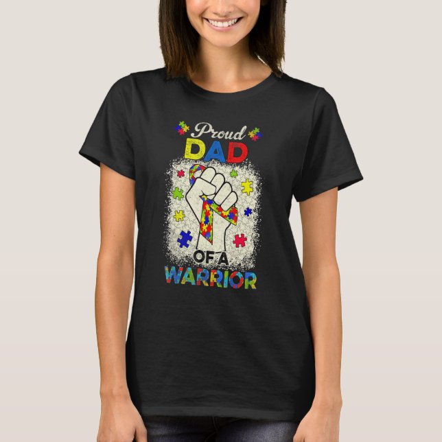 T-shirt Autisme Papa Of Sensibilisation sur l'autisme Guer (Devant)
