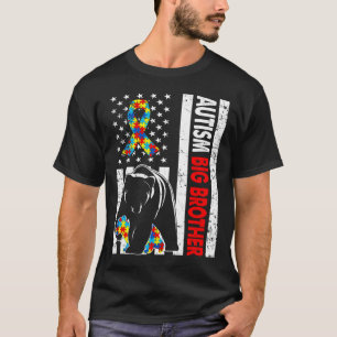 T-shirt Autisme rétro américain du drapeau Big Brother Bea