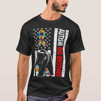 T-shirt Autisme rétro américain du drapeau Big Brother Bea