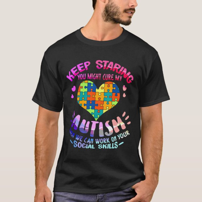 T-shirt Autisme Sensibilisation sur l'autisme cardiaque Aj (Devant)