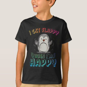 T-shirt Autisme Stimming Penguin Je deviens Félicat quand