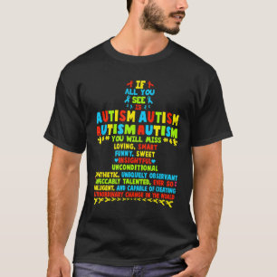 T-shirt Autisme-Tout Ce Que Vous Voyez Sensibilisation à l