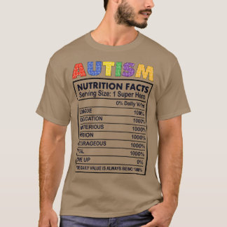 T-shirt Autisme Valeur nutritive