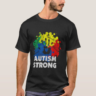 T-shirt Autisme vintage Forte aptitude à sensibiliser les