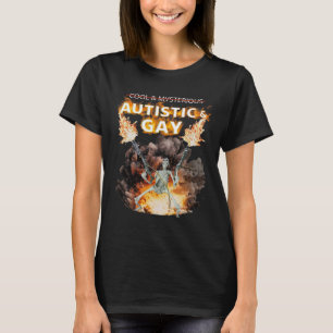 T-shirt Autiste Et Gay Skeleton Autisme Drôle Skeleton Me