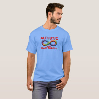 T-shirt Autiste et Prêt à Rocker Symbole d'Infini Coloré