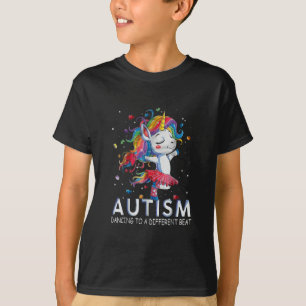 T-shirt Autiste L'Autisme Dansant À Une Bataille Différ