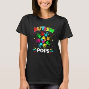 T-shirt Autistic Pops Puzzle Support Famille Autisme Sensi