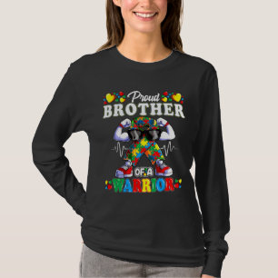 T-shirt Autistic Ribbon Puzzle Frère De Sensibilisation su