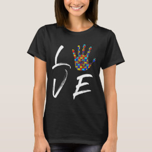 T-shirt Autistique Sensibilisation Amour Illustration Cade