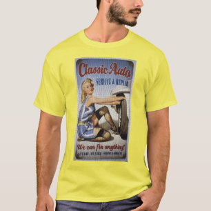 T-shirt Auto classique jolie fille