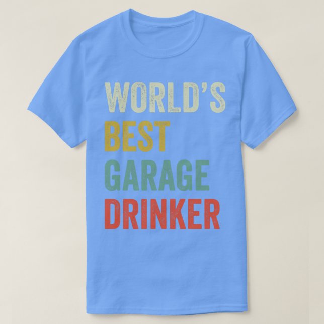 T-shirt Auto mécanicien Funny Garage Drinker Fixe s Mécan (Design devant)