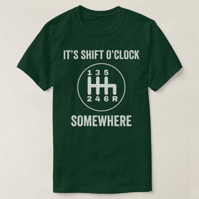 T-shirt Auto mécanicien Funny Garage manuel Shifting Racin (Design devant)