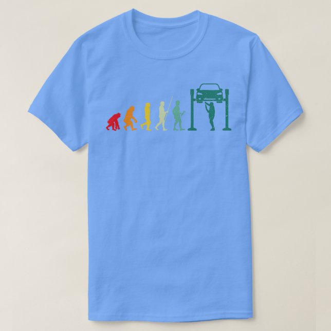 T-shirt Auto mécanicien mécanique automobile cadeau rétro  (Design devant)