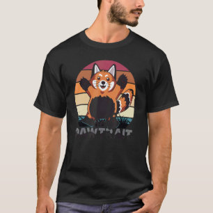 T-shirt Auto Pawtrait mignon Panda rouge Adorable Ours